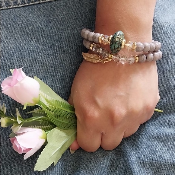 Bohemian Fashion Bracelet with leave and tree - Picture 2 of 5